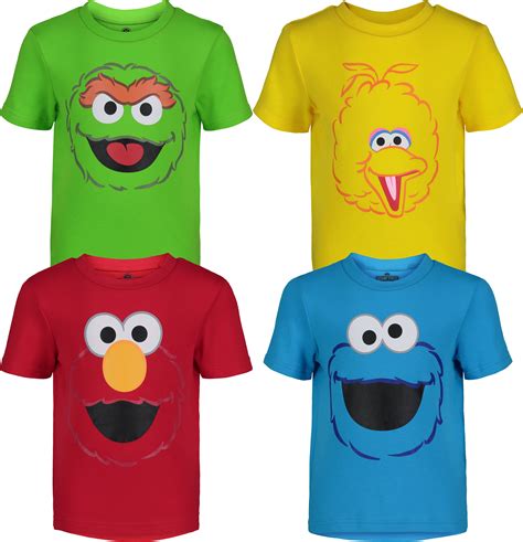 Sesame Street shirts are fun to wear.