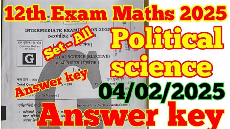 Set Exam 2012 Answer Key Political Science Doc