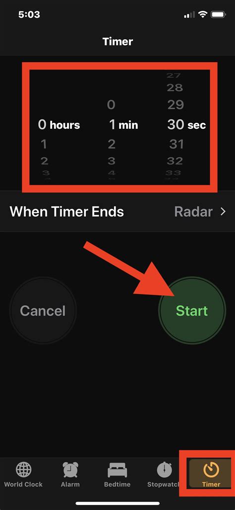 Set a timer.