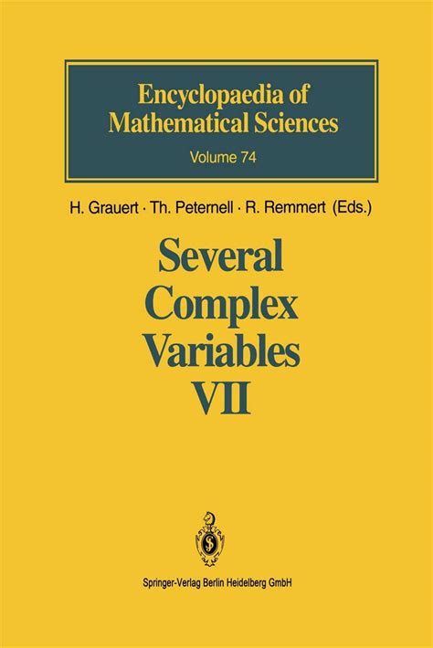 Several Complex Variables 7 Sheaf-Theoretical Methods in Complex Analysis 1st Edition PDF