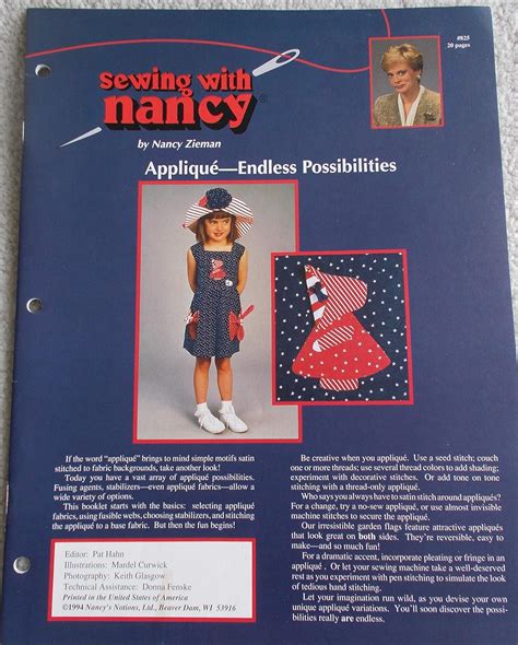 Sewing with Nancy Applique-Endless Possibilities 825 Kindle Editon
