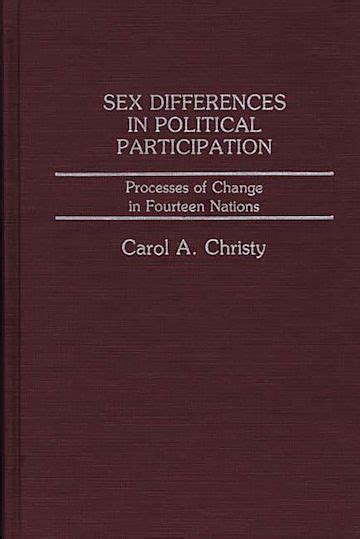 Sex Differences in Political Participation Processes of Change in Fourteen Nations Reader