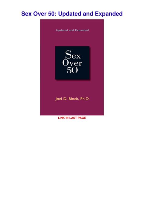 Sex Over 50 Updated and Expanded Reader