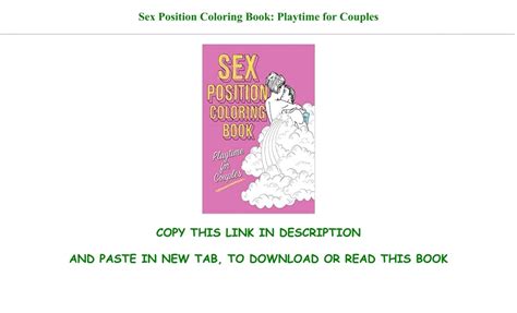 Sex Position Coloring Book Playtime for Couples Epub