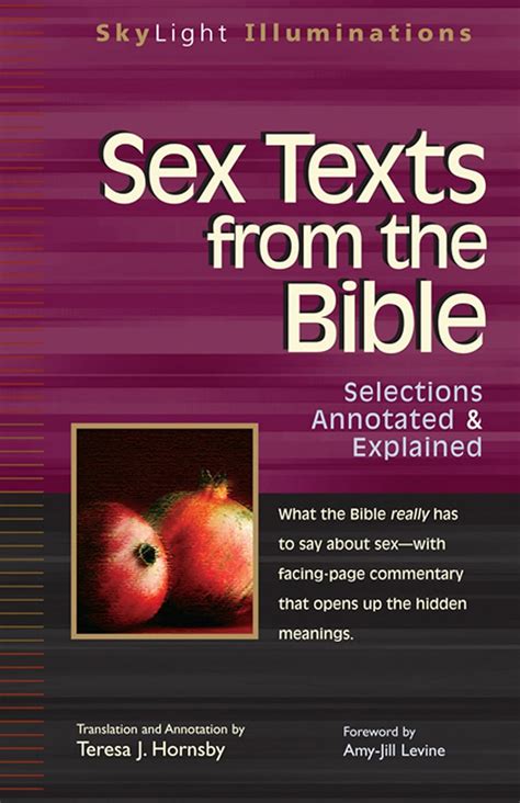 Sex Texts from the Bible: Selections Annotated and Explained (Skylight Illuminations) Epub