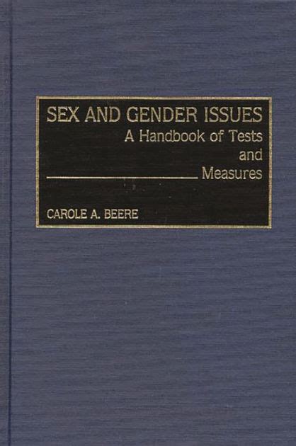 Sex and Gender Issues A Handbook of Tests and Measures Doc