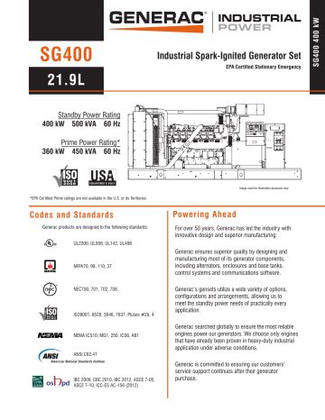 Sg400 - Generac Power Systems, Inc Ebook Kindle Editon