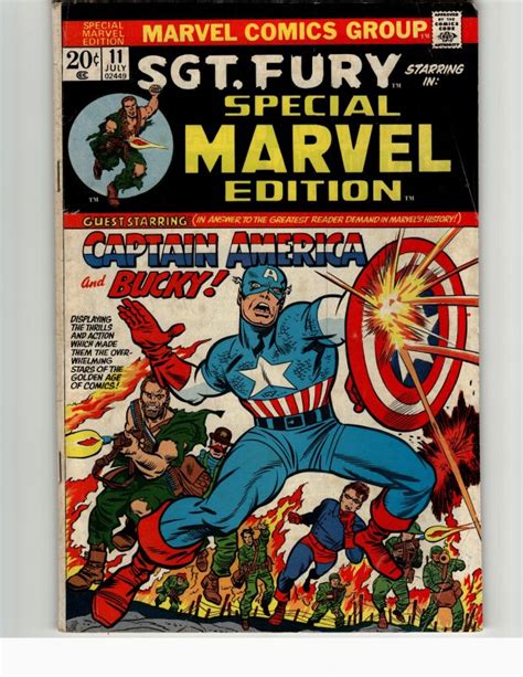 Sgt Fury Special Marvel Edition Comic Book Fighting side-by-side withCaptain America and Bucky 11 Kindle Editon