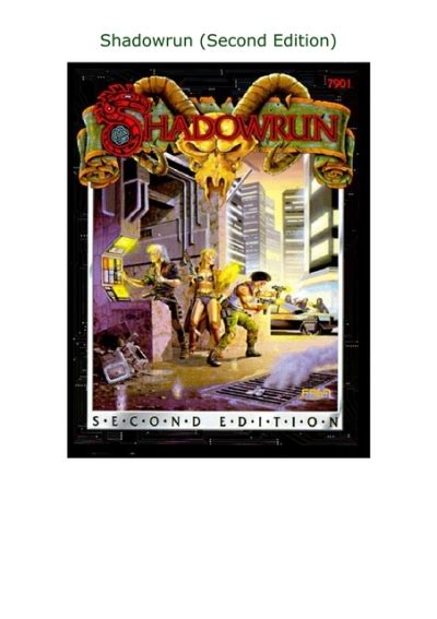 Shadowrun 2nd Edition Pdf Free Online Epub