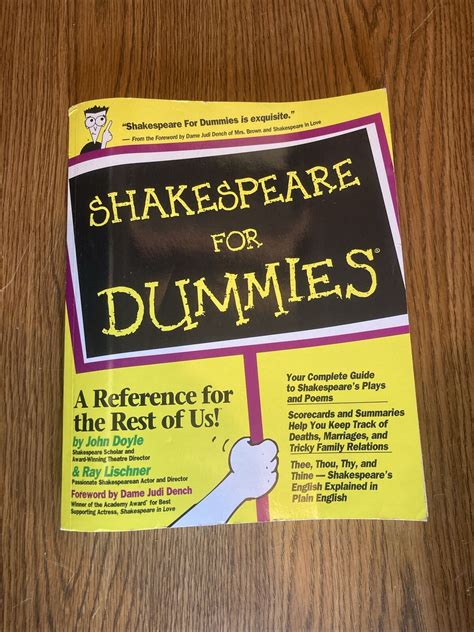 Shakespeare for Dummies Kindle Editon