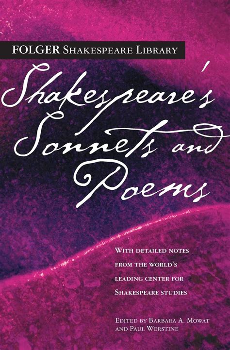 Shakespeare s Sonnets and Poems Folger Shakespeare Library Doc