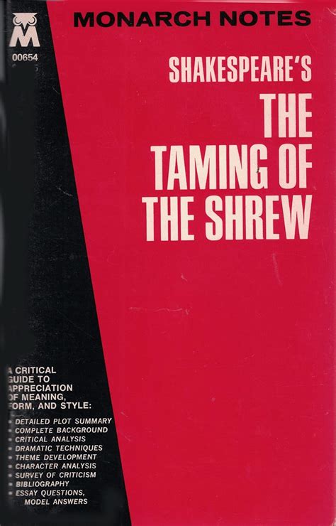 Shakespeare s the Taming of the Shrew Monarch Notes A guide to Understanding the Classics PDF