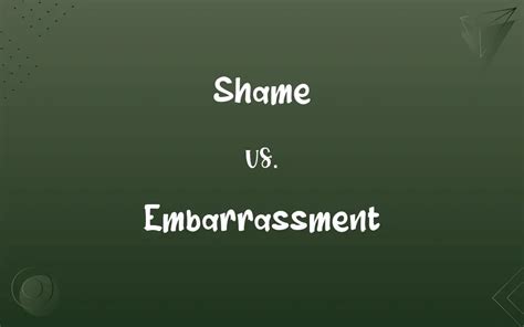 Shame and embarrassment: