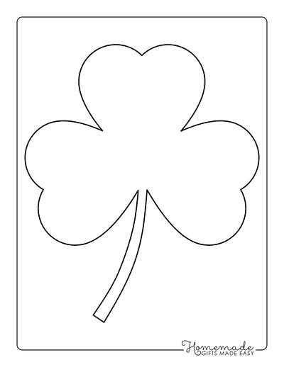 Shamrock Printable Template