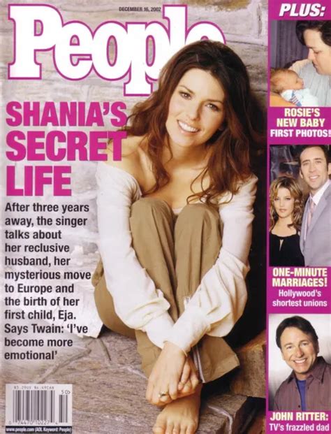 Shania Twain People Magazine Dec 16 2002
