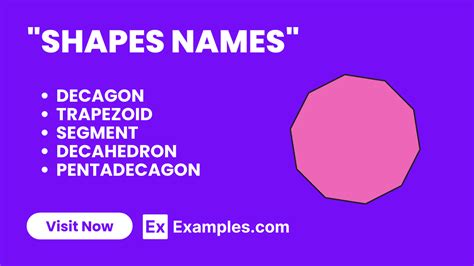 Shapes and Names of Shapes: A Comprehensive Guide with 10,000+ Examples