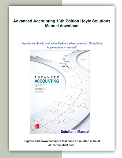 Share Ebook Solutions Manual For Advanced Accounting Doc