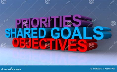 Shared Goals and Ambitious Objectives