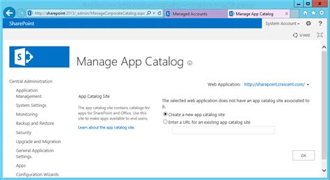 Sharepoint 2013 App Catalog Step By Step