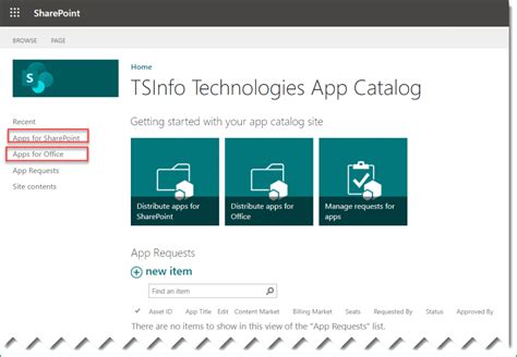 Sharepoint App Catalog Site Collection