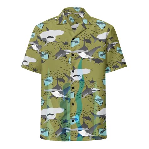 Shark Button Up Shirt: The Perfect Way to Make a Splash This Summer