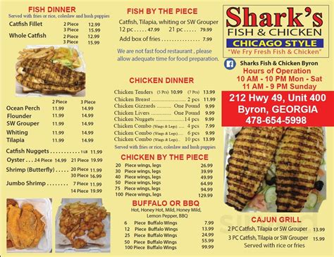 Sharks Menu Near Me: 10,000+ Charismatic Eateries