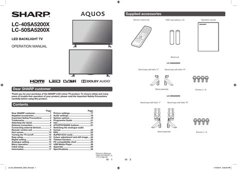 Sharp Aquos Service Manual Ebook Reader