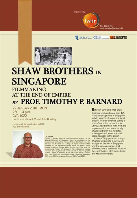 Shaw Brothers Studios: A Legacy of Filmmaking in Singapore