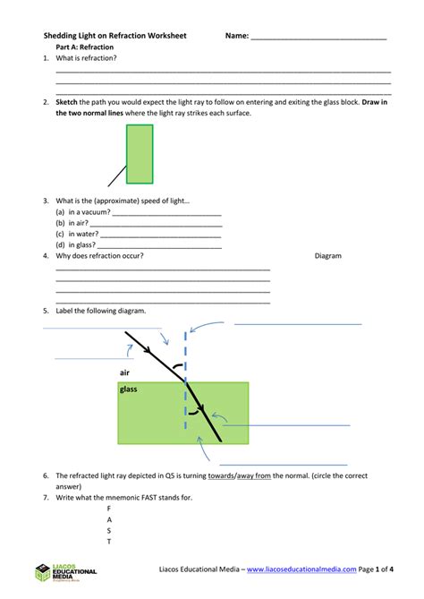 Shedding Light Of Refraction Answers Kindle Editon