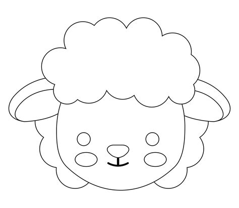 Sheep Face Template