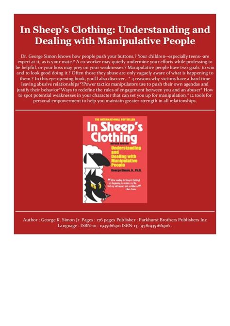 Sheeps Clothing Understanding Dealing Manipulative Reader