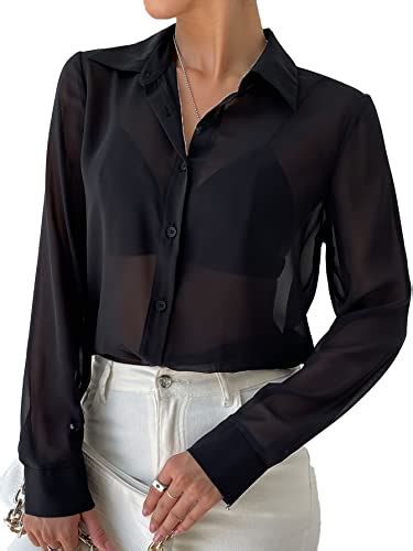 Sheer Black Button Shirt: A Wardrobe Essential for Style and Versatility