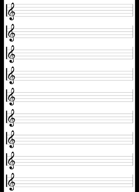 Sheet Music Printable Blank