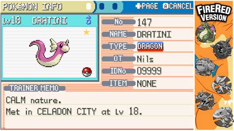 Shiny Dratini: A Fire Red Rarity