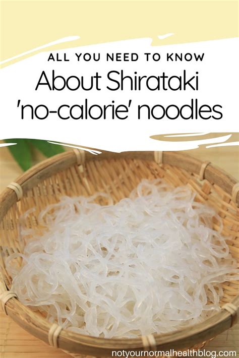 Shirataki Noodles: The Zero-Calorie Marvel