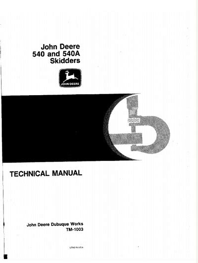 Shop Manual John Deere 540a Ebook PDF