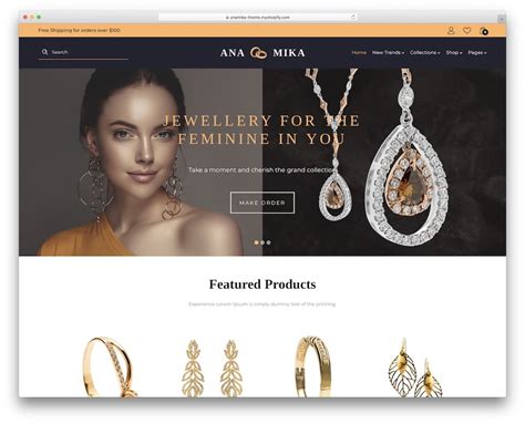 Shopify Jewelry Templates