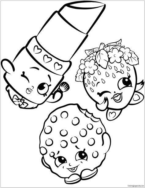 Shopkins Colouring Pages Free Printable