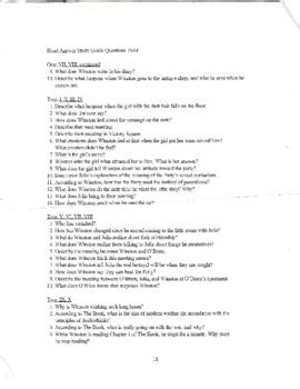 Short Answer Study Guide Questions 1984 Doc