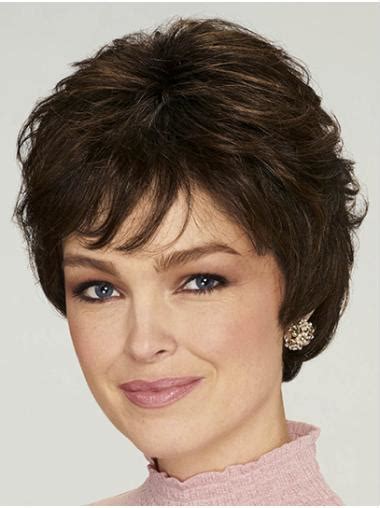 Short Black Wavy 8" High Quality Classic Wigs