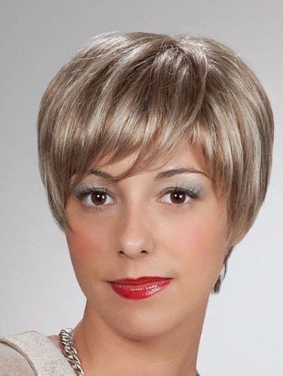 Short Blonde 8" Straight Synthetic Mono Wig