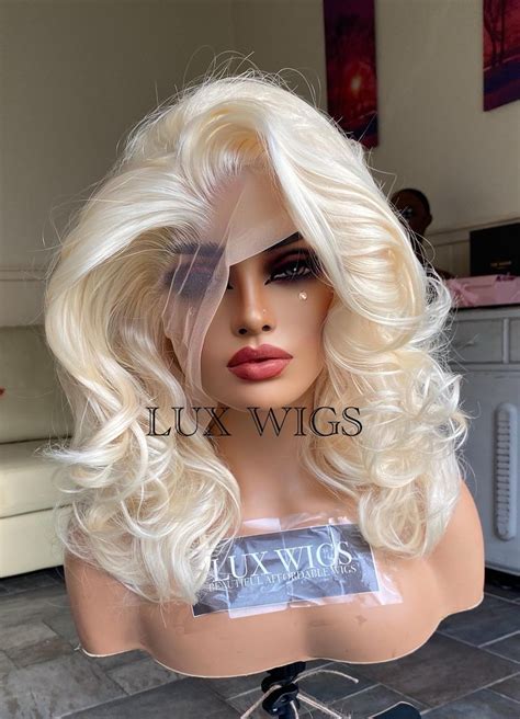 Short Blonde Lace Front Wig 8" Layered Wigs VS 2025