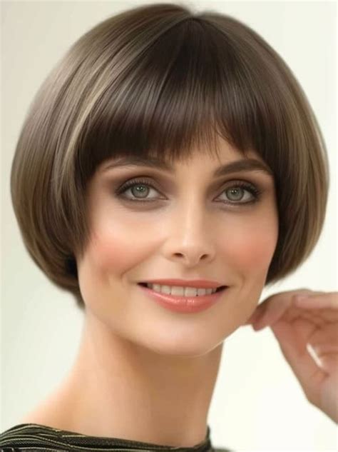 Short Bob Wigs 6" Brown Monofilament Wigs