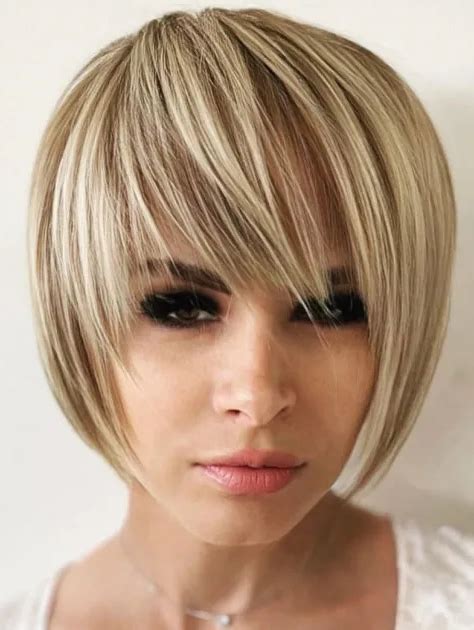 Short Bob Wigs Blonde Synthetic Lace Wig Straight Framing Layers Wigs VS Best Short Wigs 2025