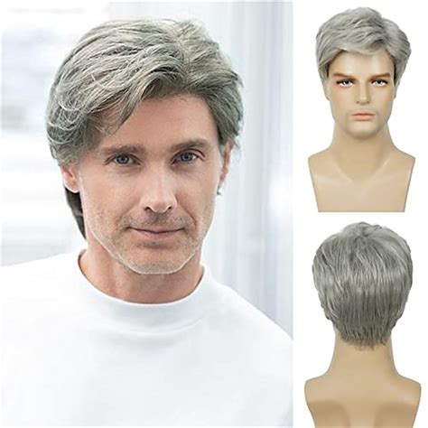 Short Hair Men's Wig 2025: Straight Synthetic 4