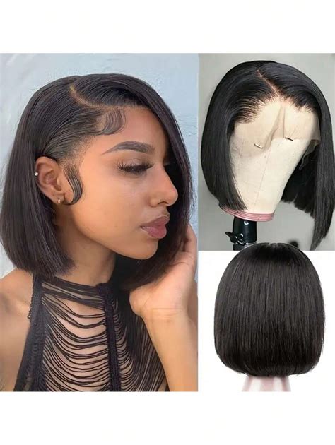 Short Lace Front Bob Wigs 8" Wavy Lace Front Wigs