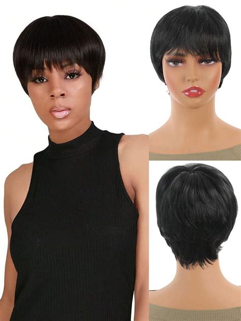 Short Pompadour Wigs: