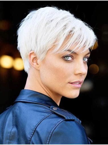 Short Sassy Wigs Cropped Synthetic Straight Wig Short Pixie Cut Wigs