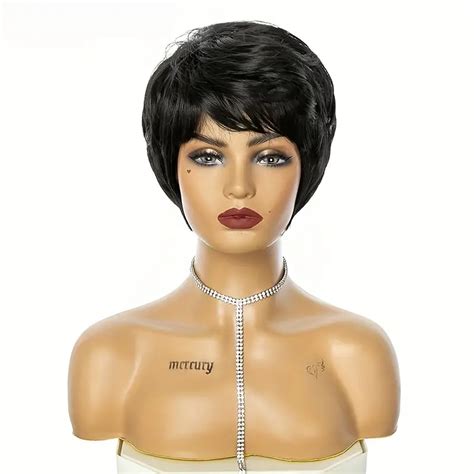 Short Style Wigs Synthetic Straight Lace Front Black Wigs Best Short Wigs