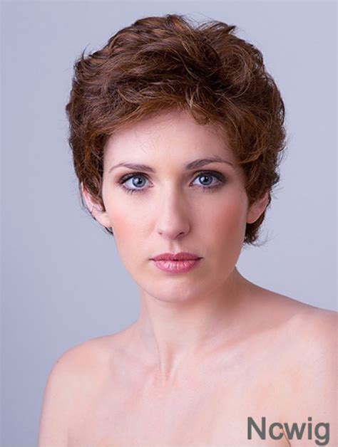 Short Synthetic Wigs Monofilament 4" Boycuts Wigs